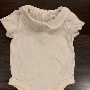 Baby girl collared bodysuit